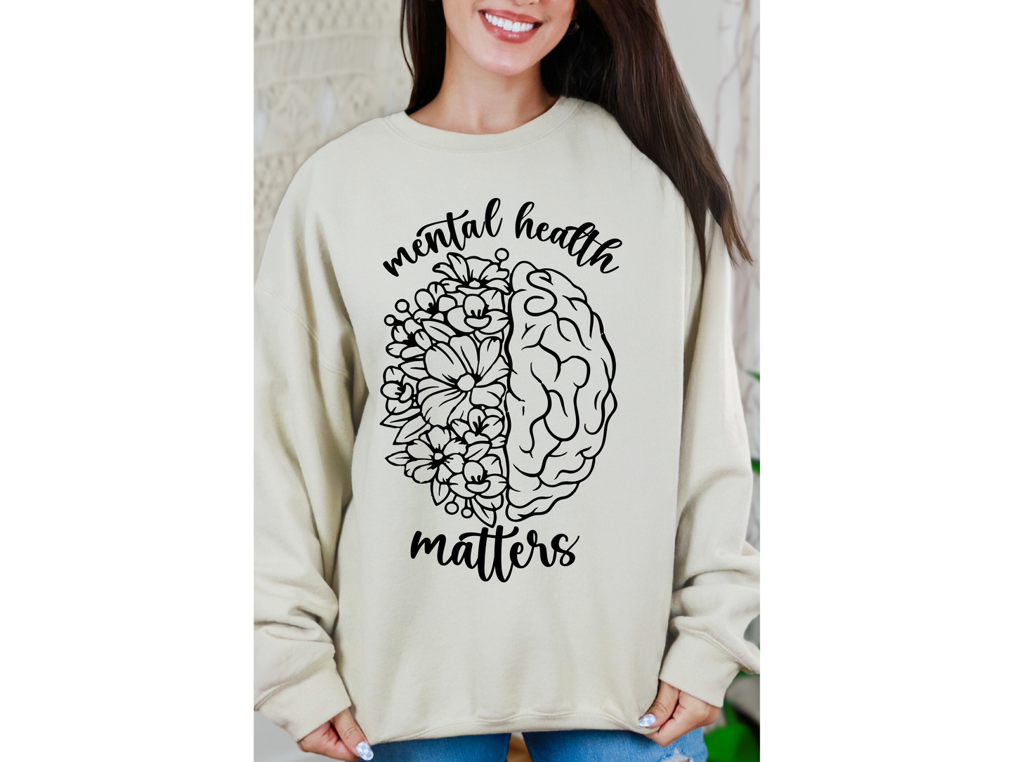 Mental health matters crewneck