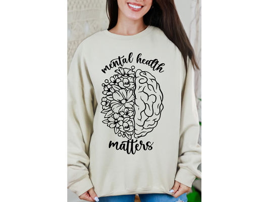 Mental health matters crewneck