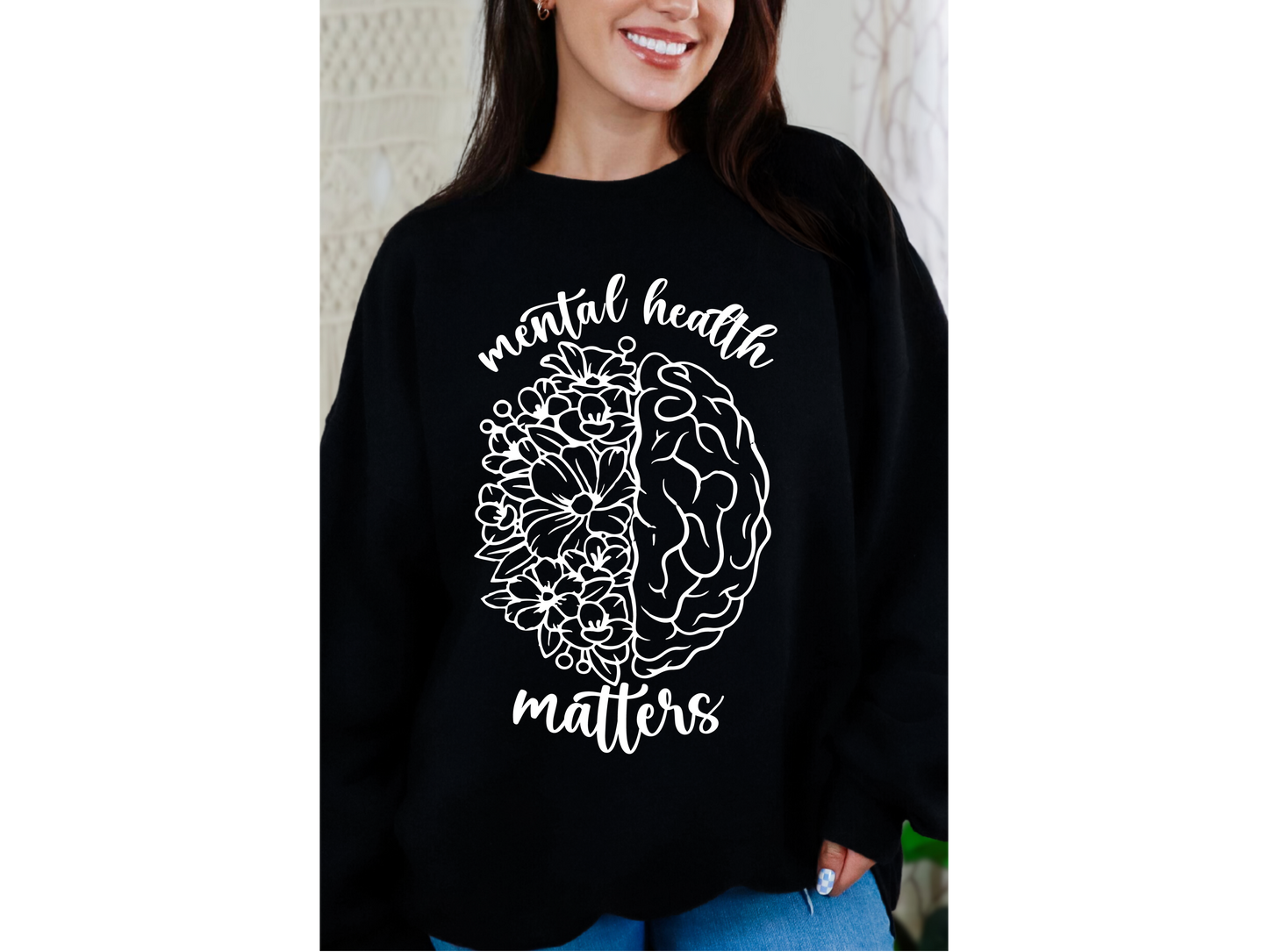 Mental health matters crewneck
