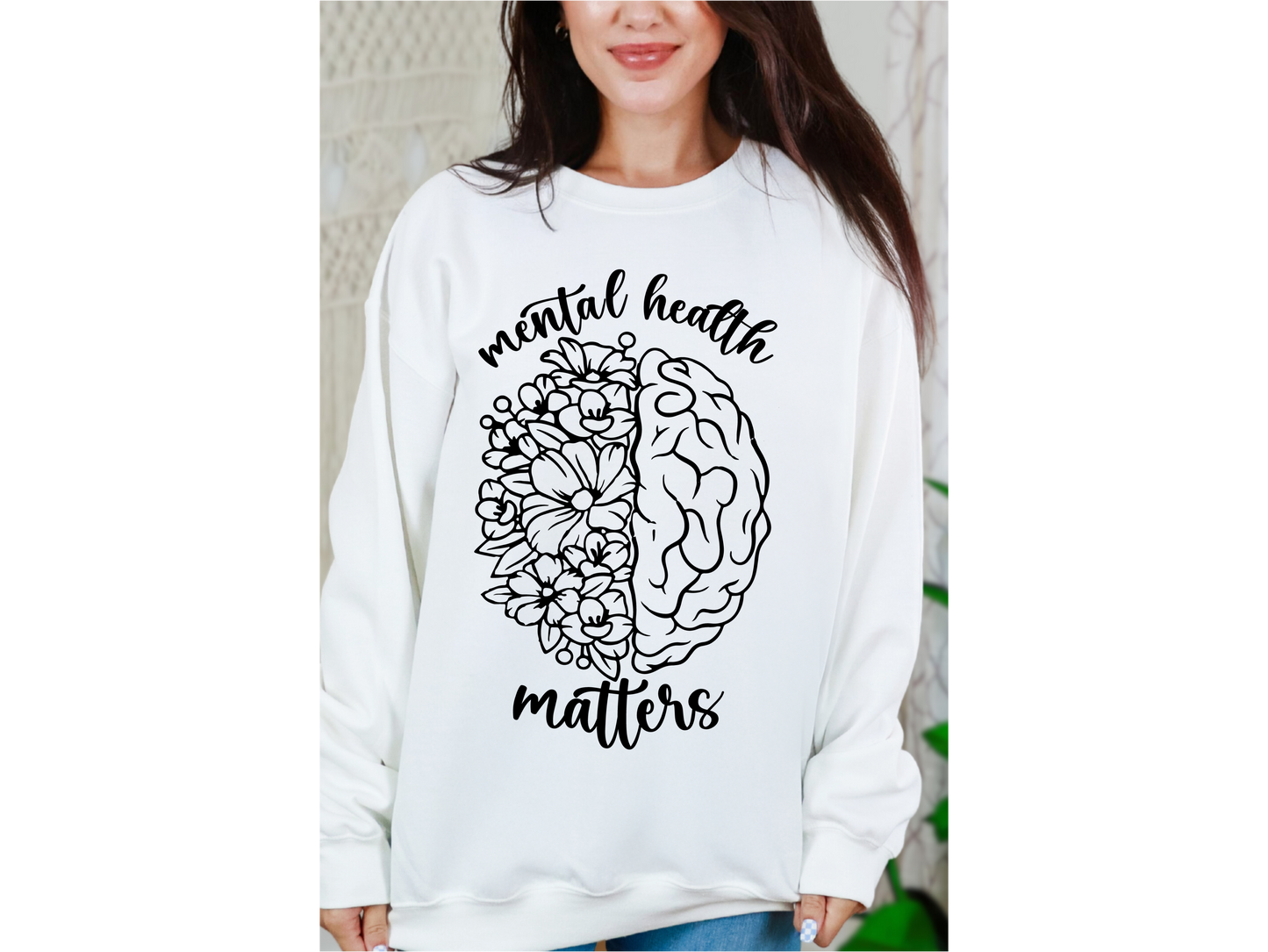 Mental health matters crewneck