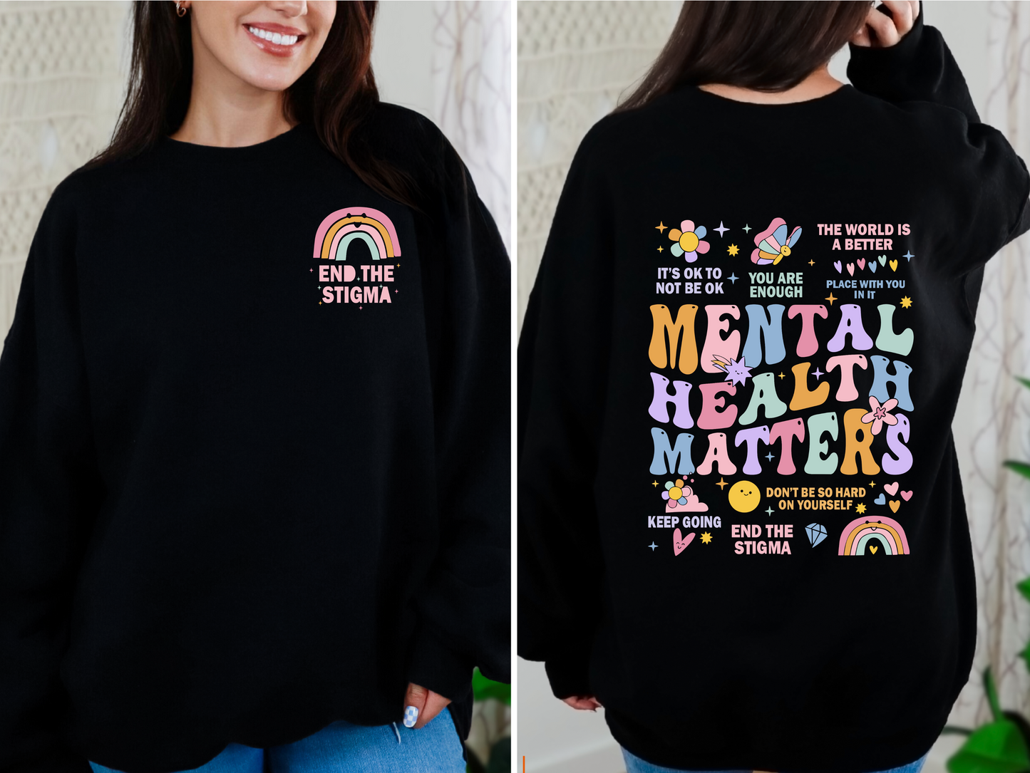 End the stigma crewneck