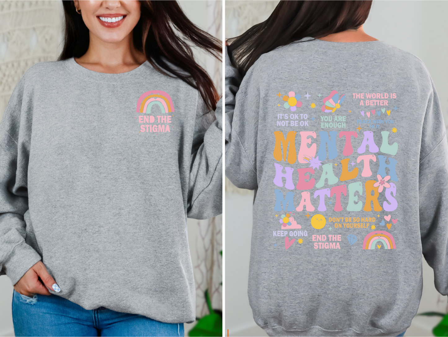 End the stigma crewneck