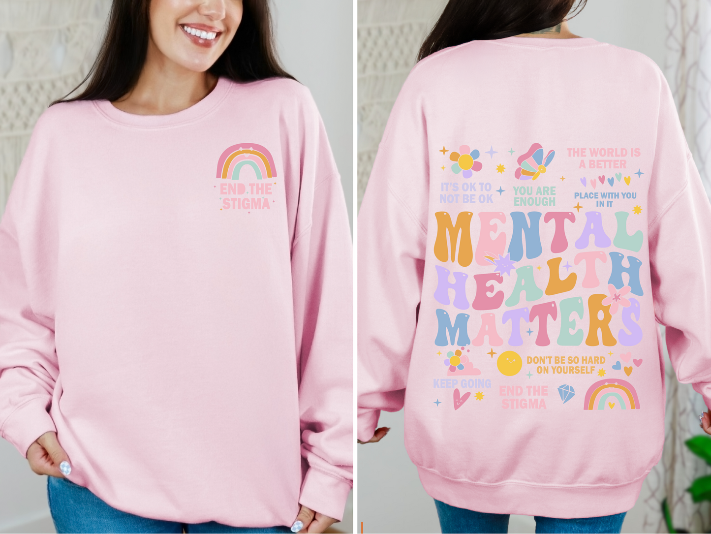 End the stigma crewneck