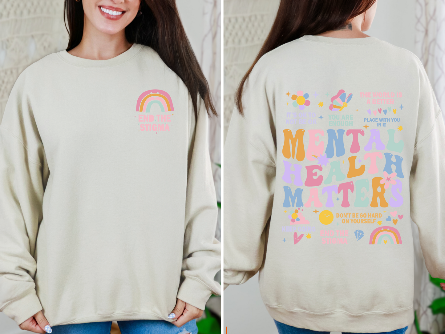 End the stigma crewneck