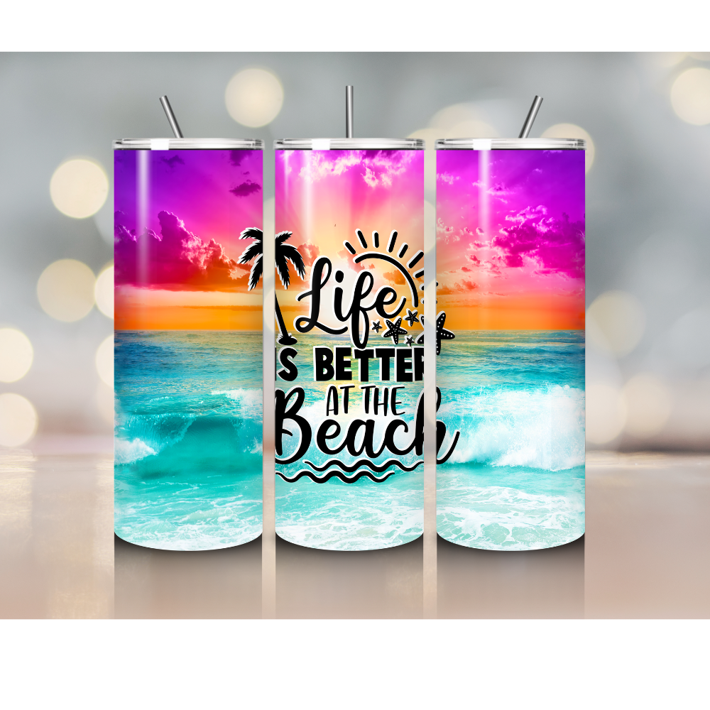 20 oz Beach tumbler