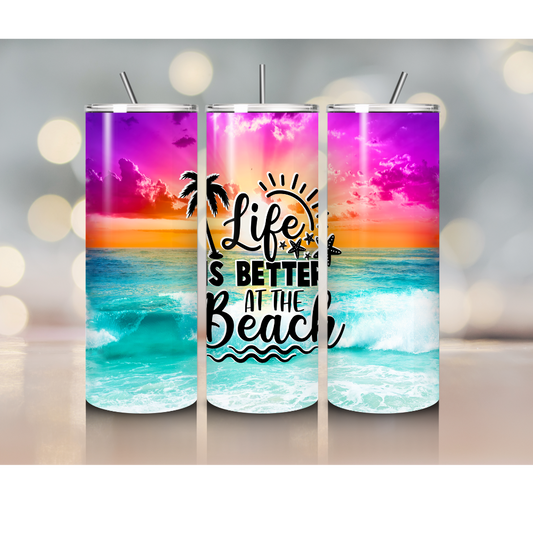 20 oz Beach tumbler