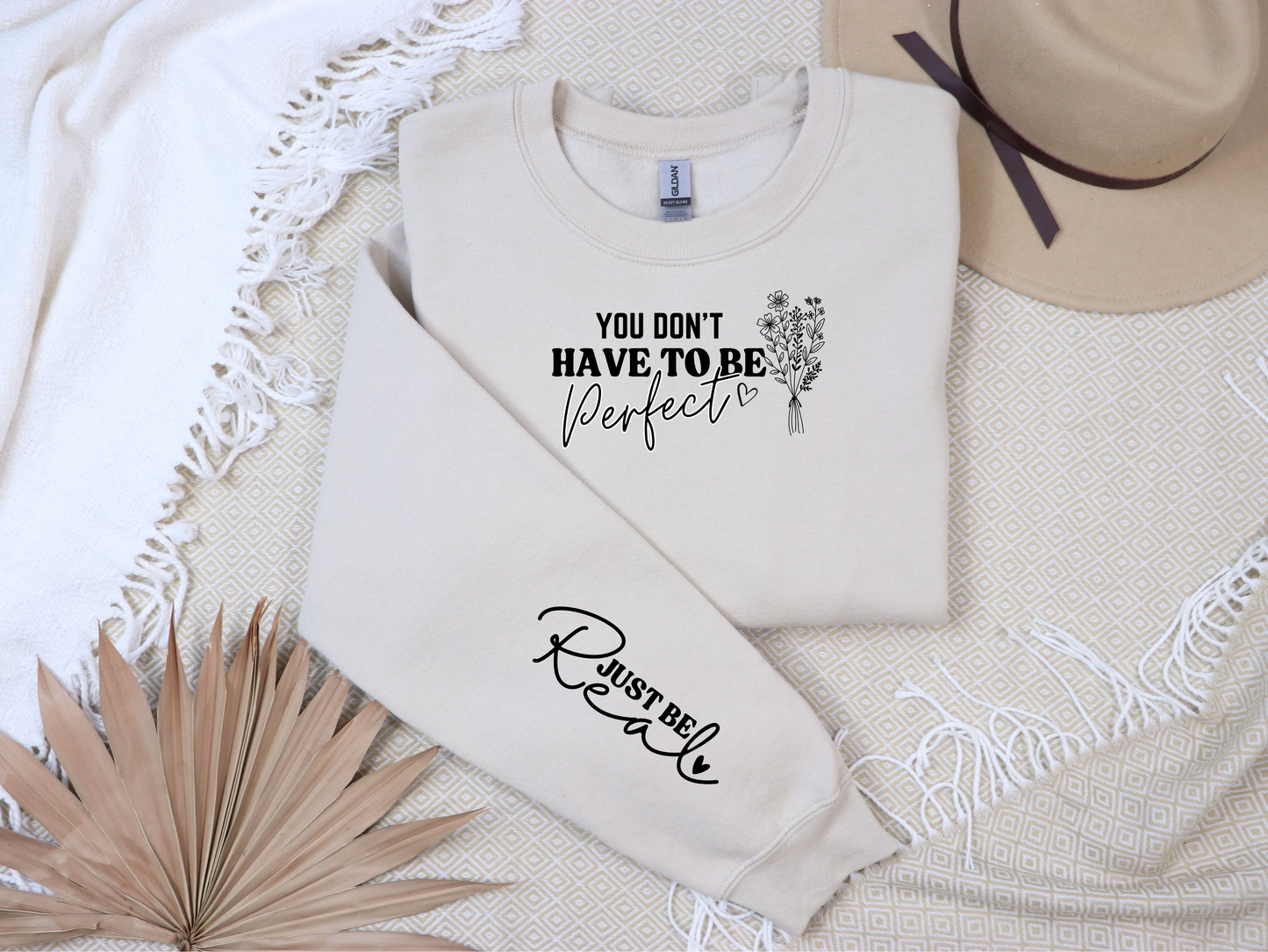 Just be real crewneck